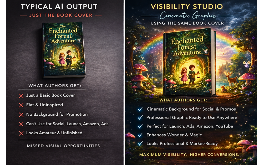 Cinematic promotional graphic showcase